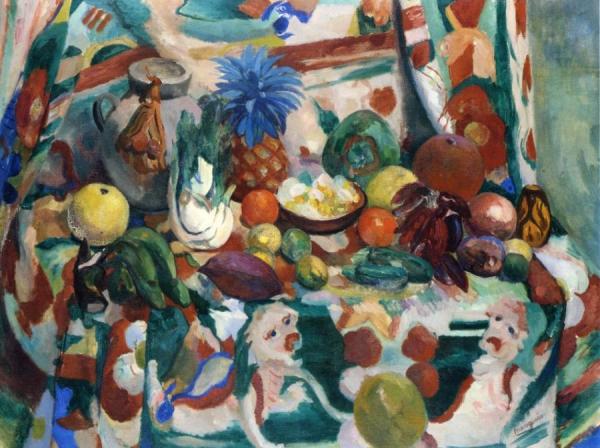Exotic Still Life, Grapefruit by Henri Manguin