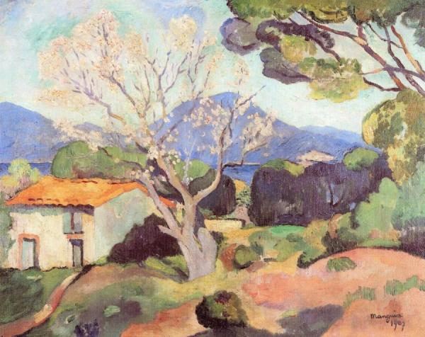 Flowering Almond Trees by Henri Manguin Oil Painting Reproductions