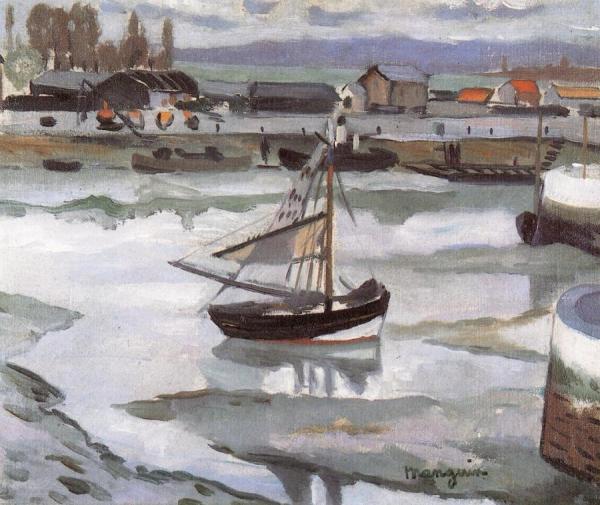 Honfleur, Oyster Boat by Henri Manguin