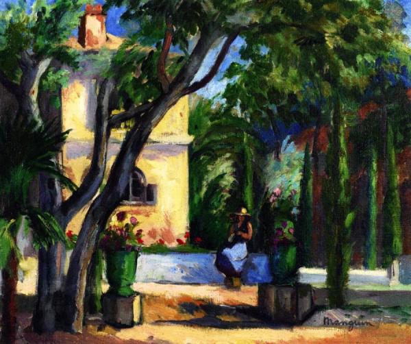 Le Jardin De L'oustalet, Saint Tropez by Henri Manguin