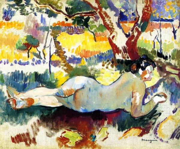 Nude Under The Trees, Villa Demière by Henri Manguin