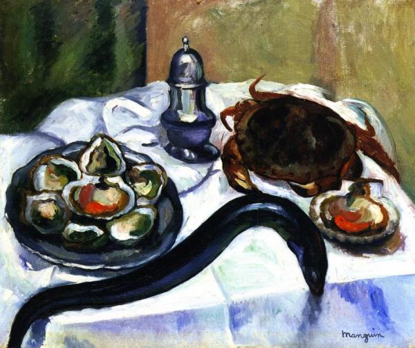 Seafood And Eel by Henri Manguin Oil Painting Reproductions