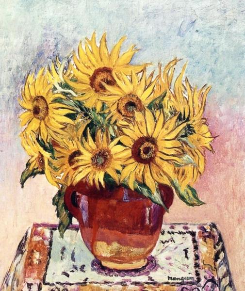 Sunflowers by Henri Manguin