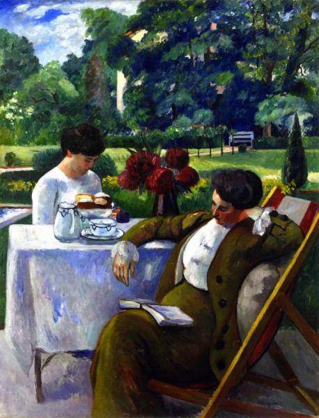 Tea At The Villa Flora by Henri Manguin
