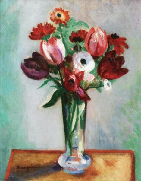Tulips And Buttercups by Henri Manguin