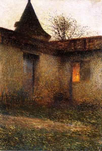 A Bastide Courtyard by Henri Martin