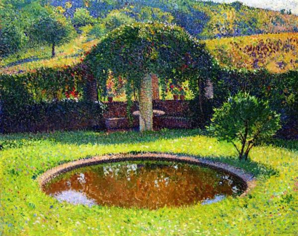 Bassin Et Tonnelle Sud-ouest De Parc De Marquayrol by Henri Martin Oil Painting Reproductions