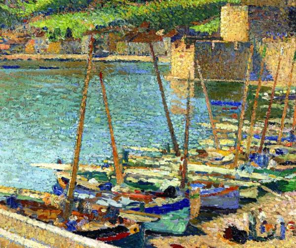 Bateaux De Peche De Collioure by Henri Martin