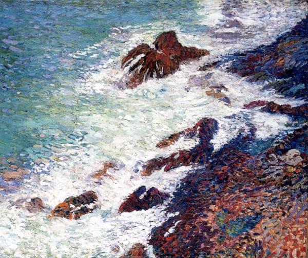 By The Sea, Cliff by Henri Martin