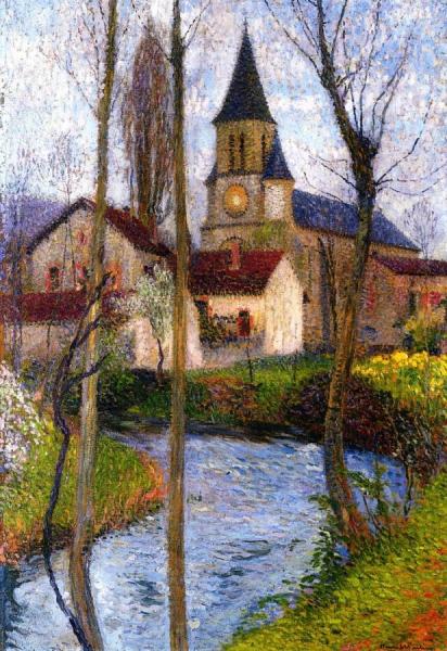 Church In Labastide Du Vert by Henri Martin
