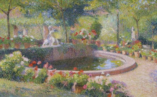 Fountain In Marquayrol by Henri Martin