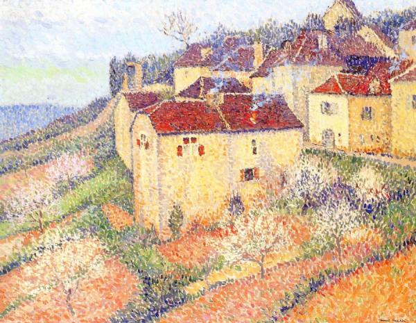 Groupe De Maisons à Saint Cirq Lapopie by Henri Martin