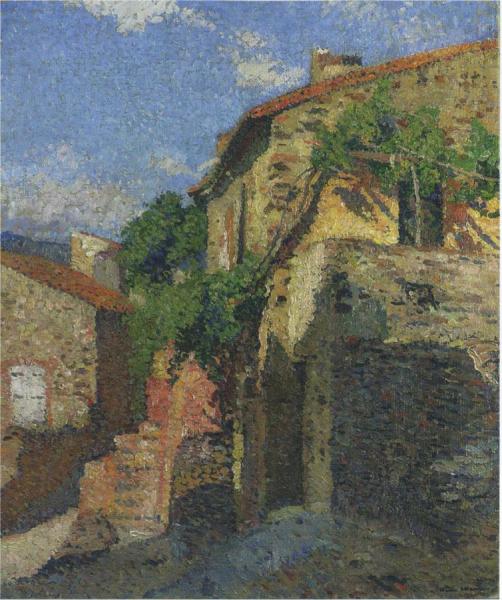 Houses At Collioure by Henri Martin