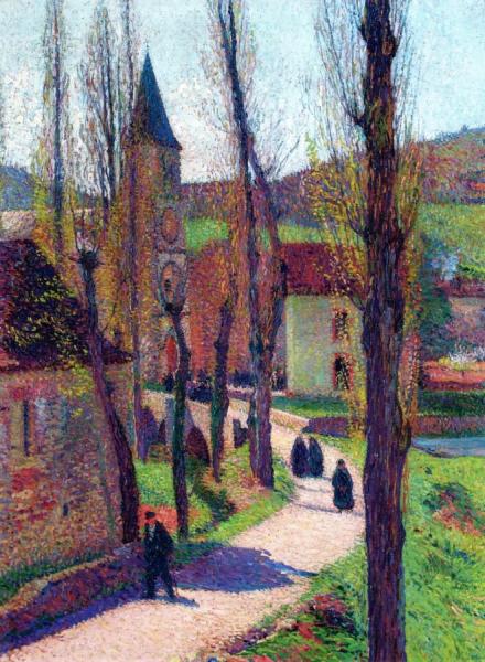 L'eglise De La Bastide Du Vert by Henri Martin