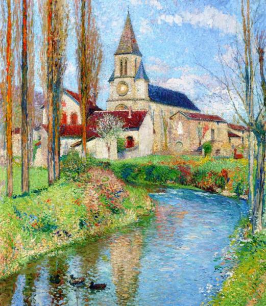 L'eglise De Labistide-du-vert by Henri Martin