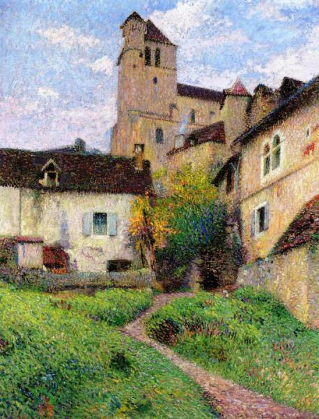 L'eglise De Saint-cirq Lappopie by Henri Martin