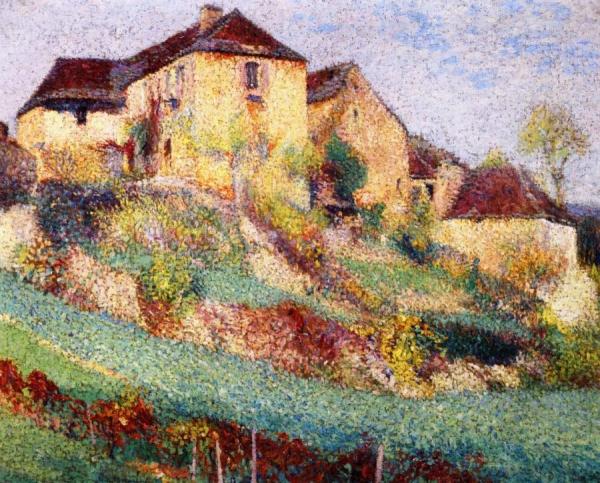 La Grande Maison De La Combe à Labastide-du-vert En Été by Henri Martin
