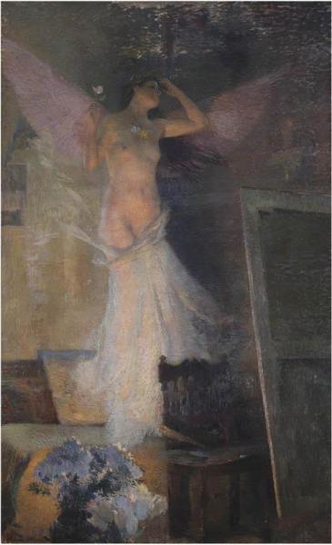 La Muse Du Paintre by Henri Martin