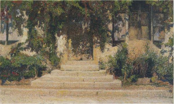 La Porte De La Maison by Henri Martin