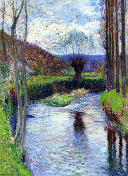 La Rivière Verte Au Printemps by Henri Martin