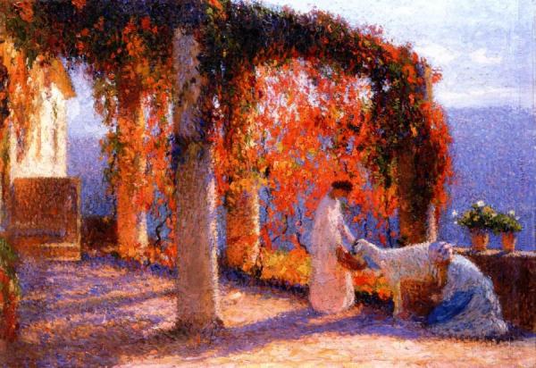 La Treille Fleurie by Henri Martin