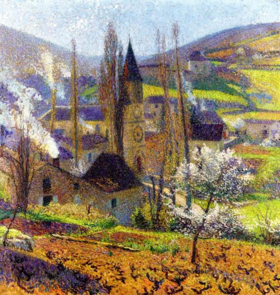 Labastide In Spring Behind The Presbytere by Henri Martin