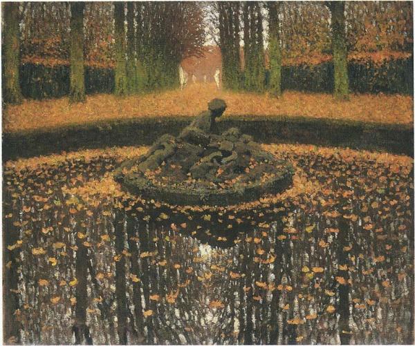 Le Bassin De La Reine A La Versailles by Henri Martin