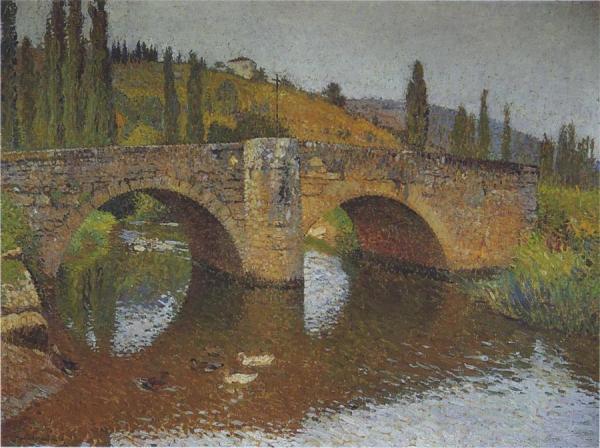 Le Pont En Labastide Du Vert by Henri Martin