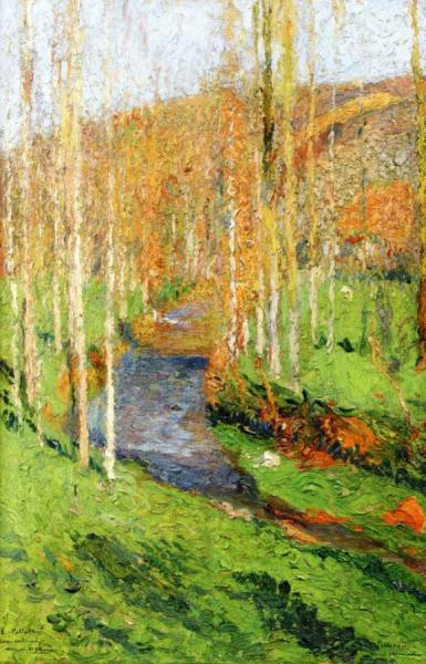 Le Vert En Aval De Labastide-du-vert by Henri Martin Oil Painting Reproductions