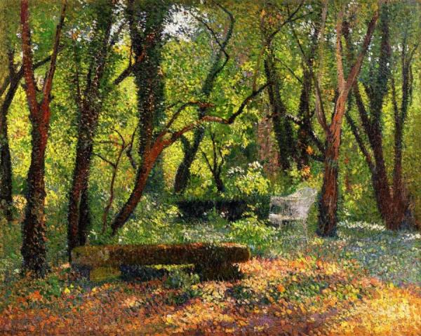 Le Vieux Banc De Pierre by Henri Martin