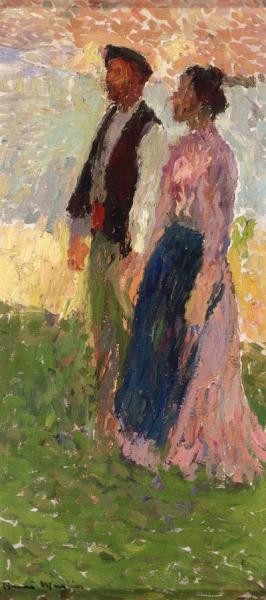 Les Fiances by Henri Martin