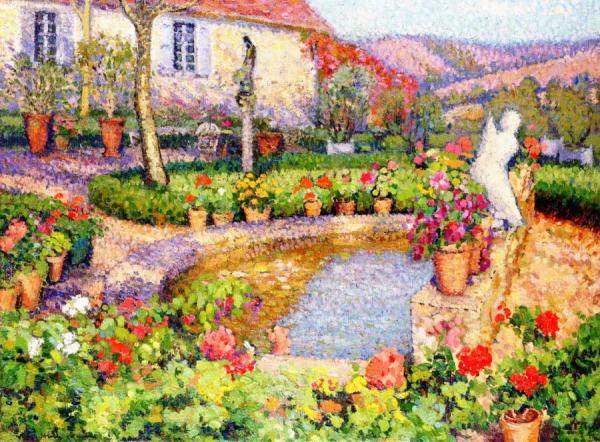 Ma Maison Et Ma Jardin by Henri Martin Oil Painting Reproductions