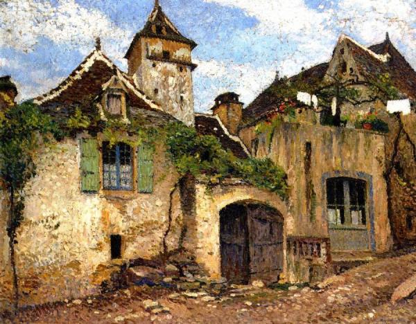 Maison Dans Le Village by Henri Martin