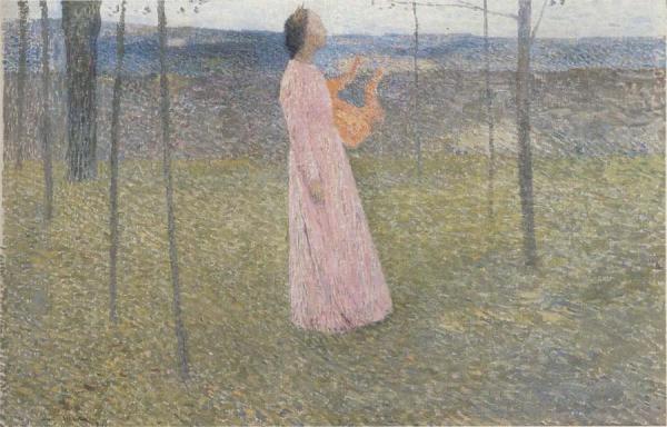 Muse In The Fields by Henri Martin