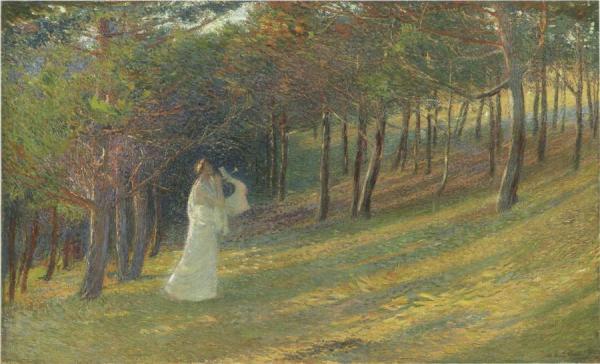 Orpheus In A Wood by Henri Martin