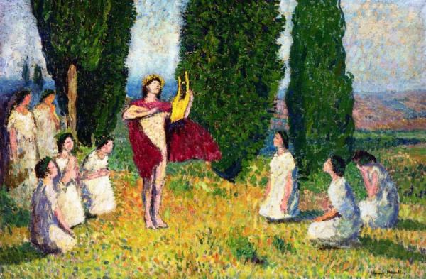 Orpheus Playing The Lyre by Henri Martin