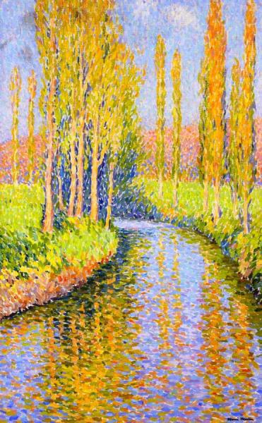 Polpars By A Stream by Henri Martin