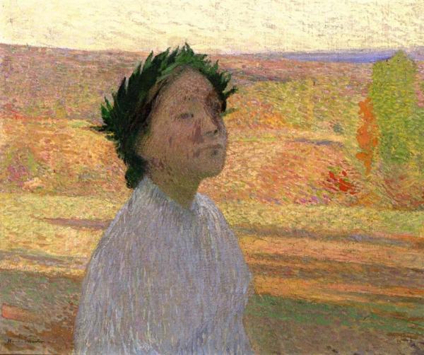 Portraite Jeune Femme by Henri Martin