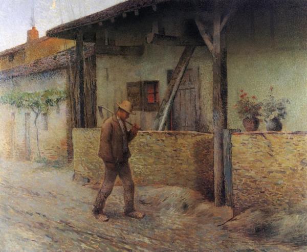 Return From The Fields by Henri Martin