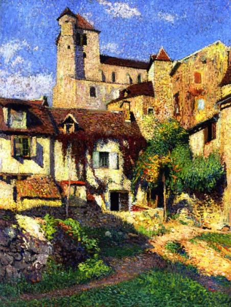 Saint-cirq, Sunshine by Henri Martin
