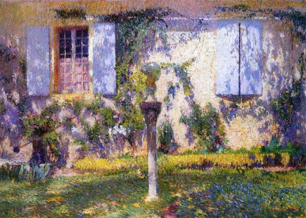 Soleil Sur La Facade De Marquayrol by Henri Martin