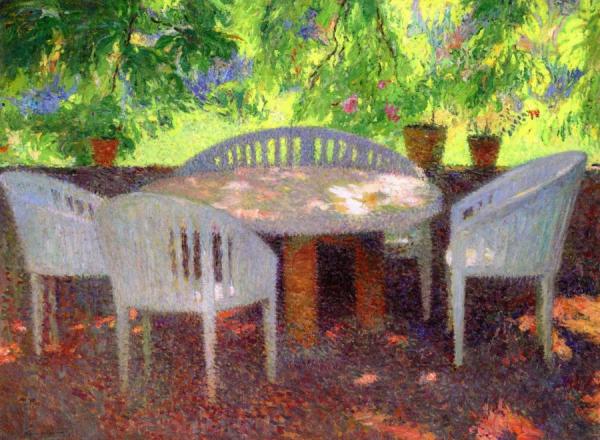 Sous Le Grand Marrionier Demarquayrol by Henri Martin Oil Painting Reproductions