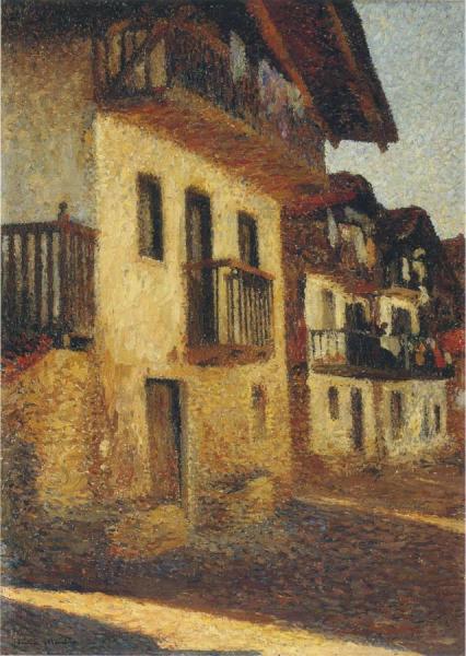 Street In The Village by Henri Martin