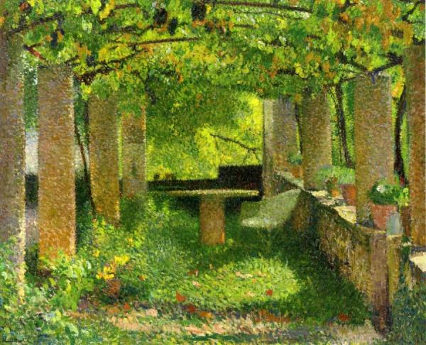 The Arbour by Henri Martin