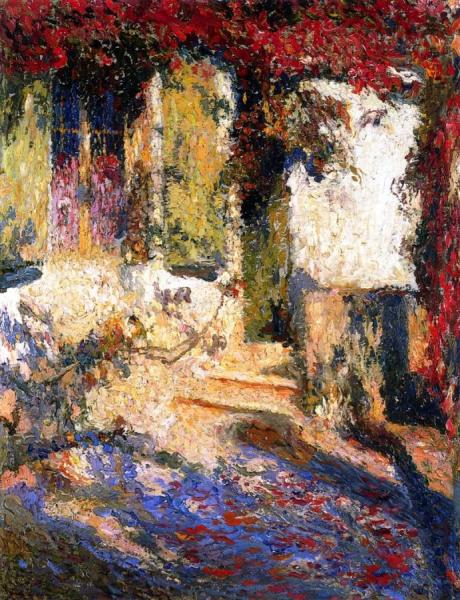 The Door Of The House At Marquayrol by Henri Martin
