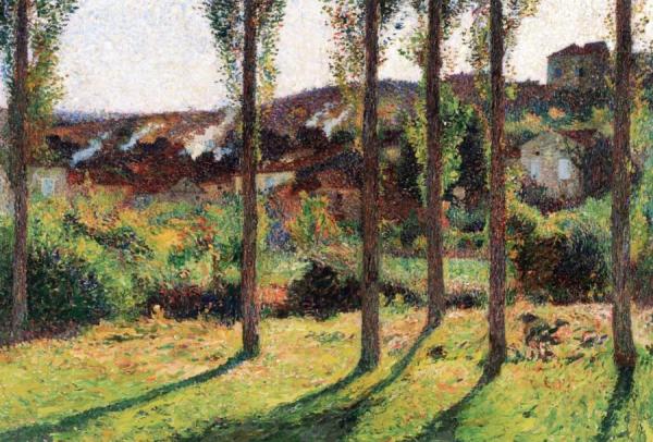 The House Of Monsieur Pélé Overlooking Labastide Du Vert by Henri Martin