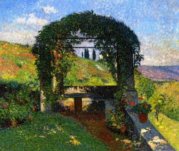 The Pergola by Henri Martin