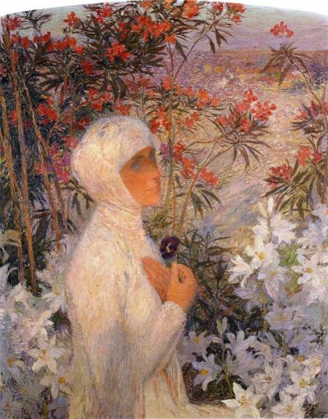 The Poetess by Henri Martin