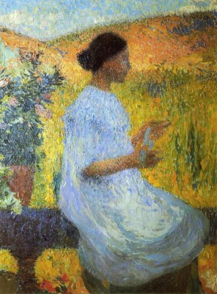 The Red Dress by Henri Martin