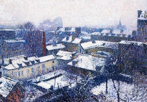 The Roofs Of Paris, View From The Studio Of Henri Martin by Henri Martin